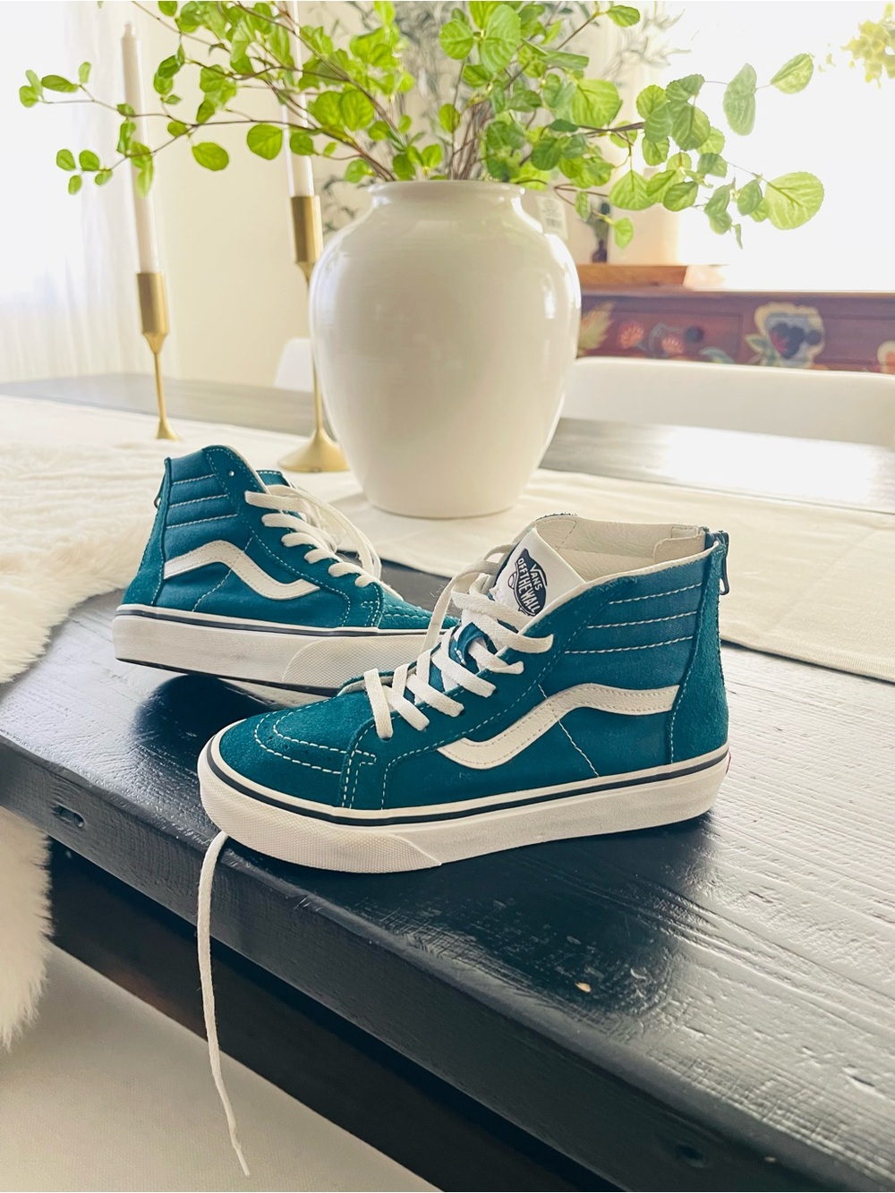 Vans hi top shoes sz 1.5 youth size